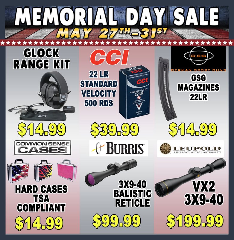 Scopes and shooting accessories  - 2017 Memorial Day Sale at Big Woods Goods
